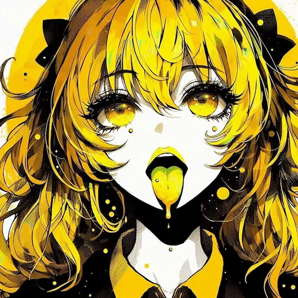黒と黄のコントラスト