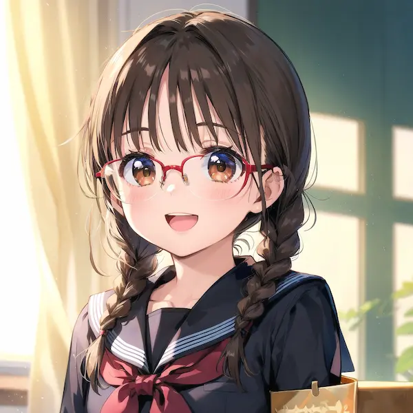 眼鏡三つ編み２nd