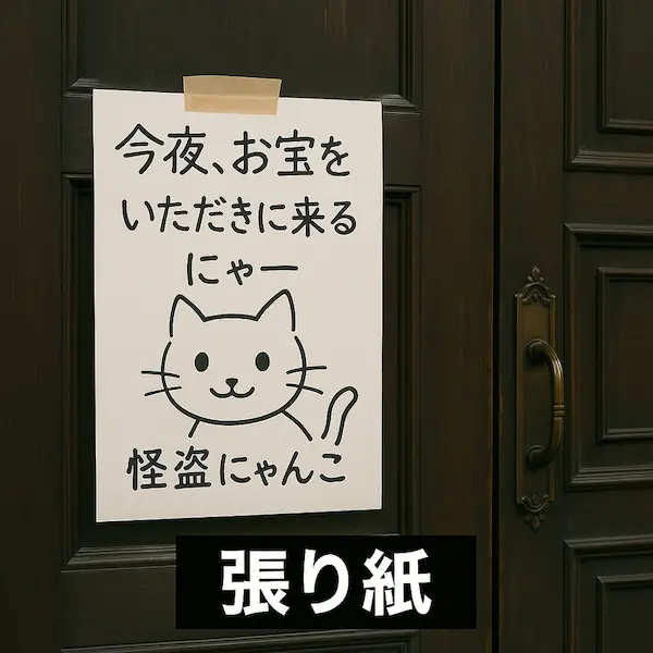 張り紙