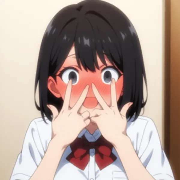 恥ずかしい赤面女子